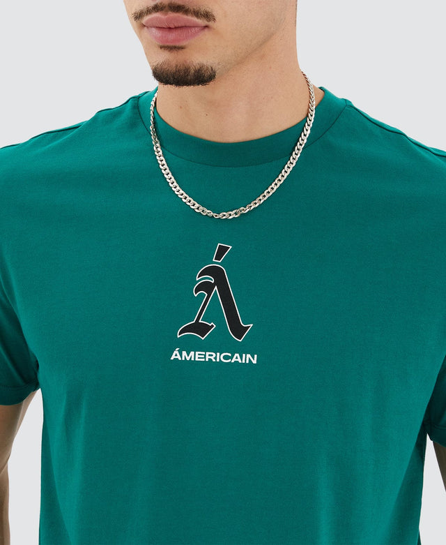 Americain Centeno Dual Curved Tee - Alpine Green GREEN
