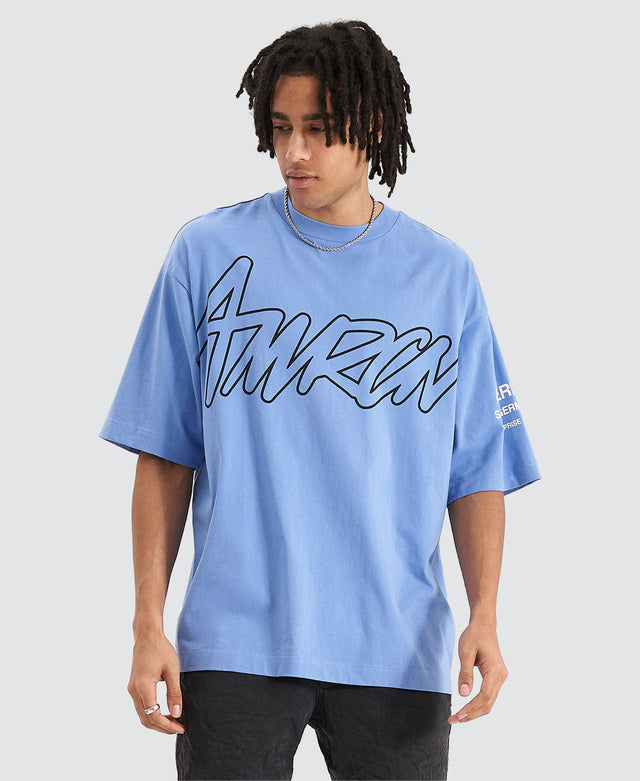 Americain Landhaus Extra Oversized T-Shirt Blue Bonnet