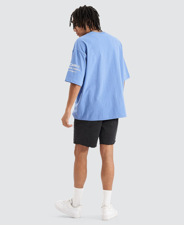 Americain Landhaus Extra Oversized T-Shirt Blue Bonnet