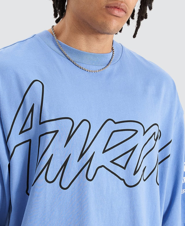 Americain Landhaus Extra Oversized T-Shirt Blue Bonnet