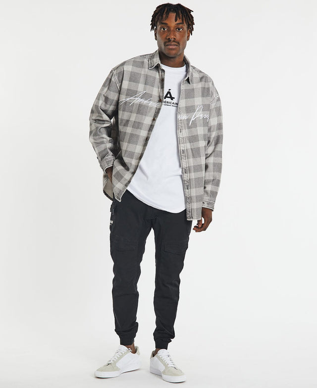 Americain Maryland Over Shirt Silver Grey