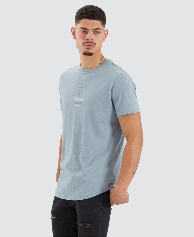 Americain Minas Dual Curved T-Shirt Lead Grey