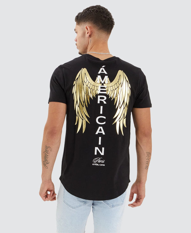 Americain Parana Dual Curved T-Shirt Jet Black