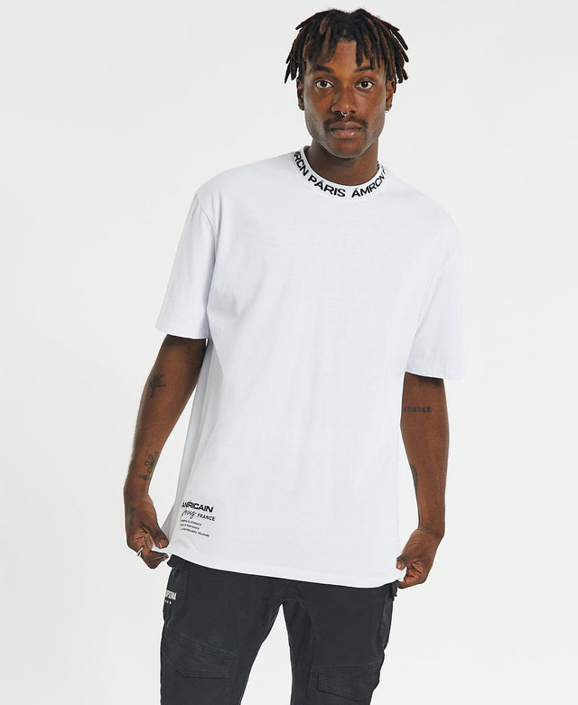 Americain Riley Box Tee - White WHITE