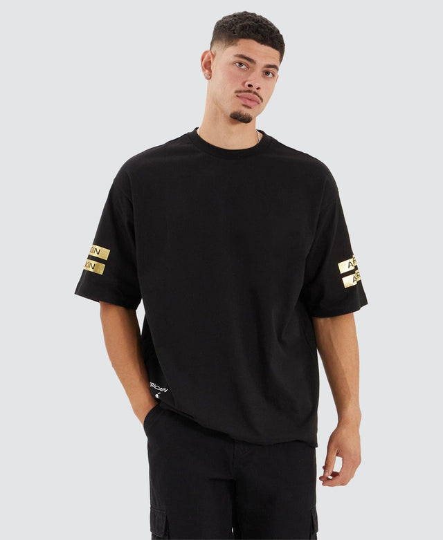 Americain Seguro Heavy Extra Oversized Tee Jet Black