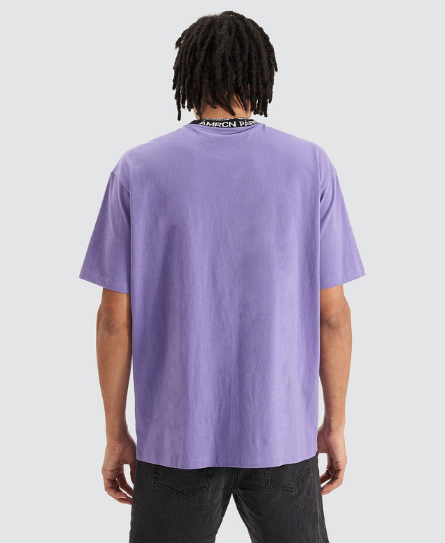 Americain Teerman Box Fit T-Shirt Purple
