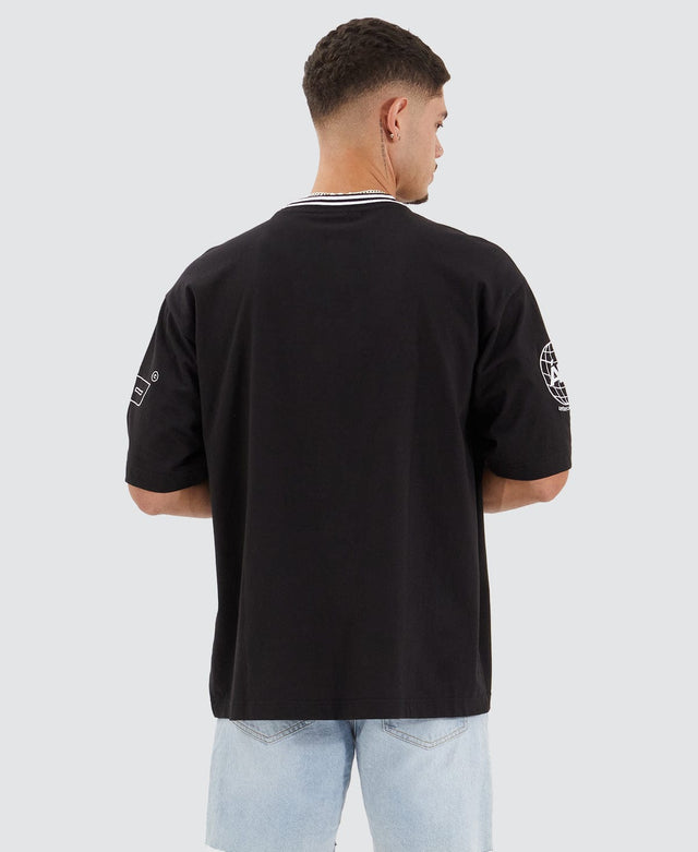 Americain Victor Heavy Extra Oversized T-Shirt Jet Black