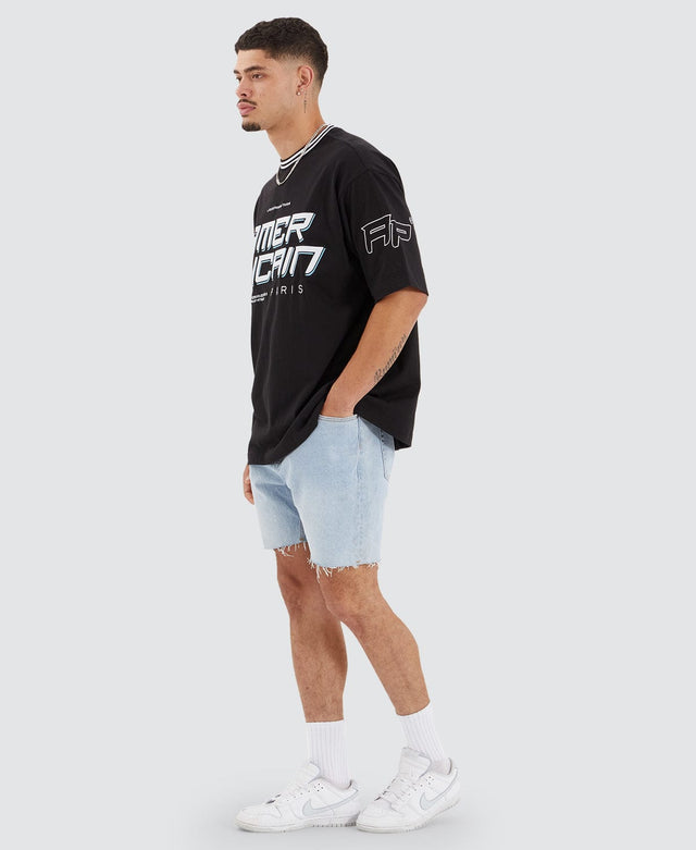 Americain Victor Heavy Extra Oversized T-Shirt Jet Black