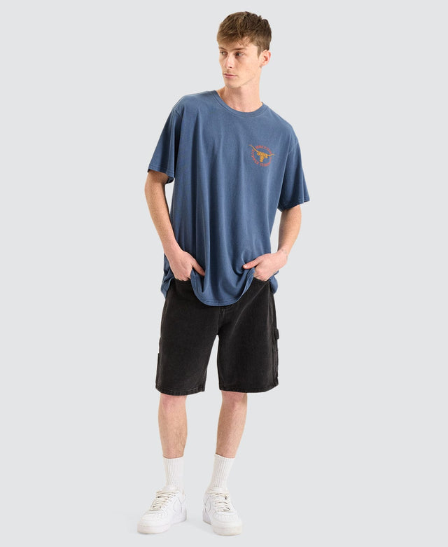 Brixton Boswell T-Shirt Washed Navy