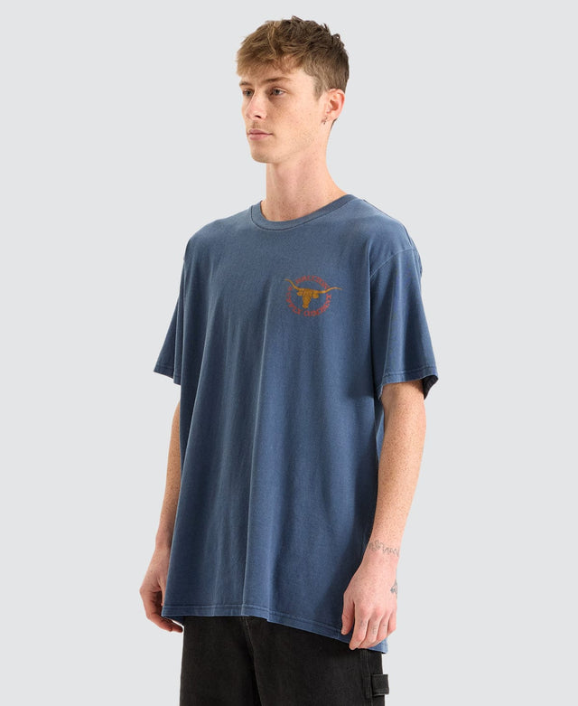 Brixton Boswell T-Shirt Washed Navy