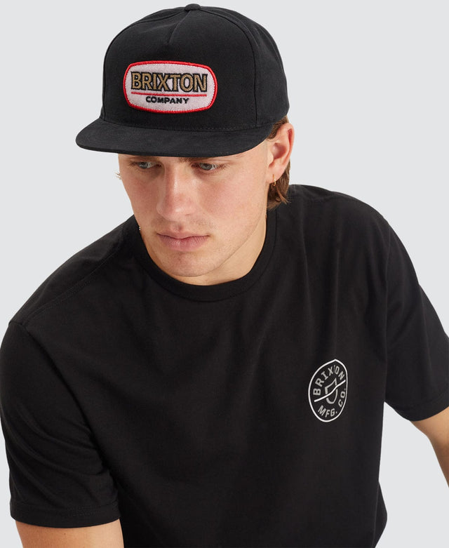 model wears Canyon MP Snapback Cap Black Headwear Black - image 2