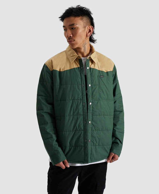 model wears Cass Jacket Pine Needle/ Sand Green Outerwear Green - image 1