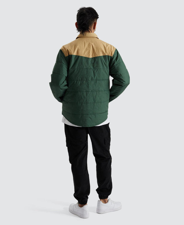 Brixton Cass Jacket Pine Needle/ Sand Green