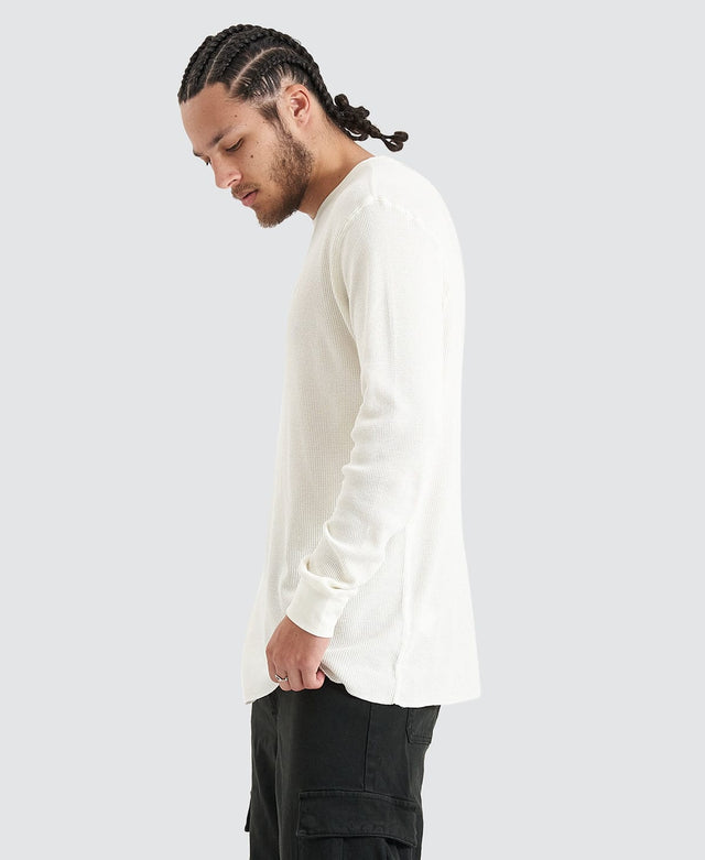 Brixton Reserve Thermal Long Sleeve Off White T-Shirt