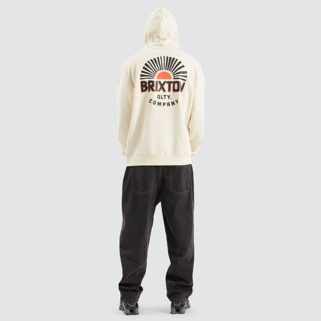 model wears Rising Sun Hoodie White Hoodies White - image 5