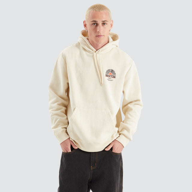 model wears Rising Sun Hoodie White Hoodies White - image 6