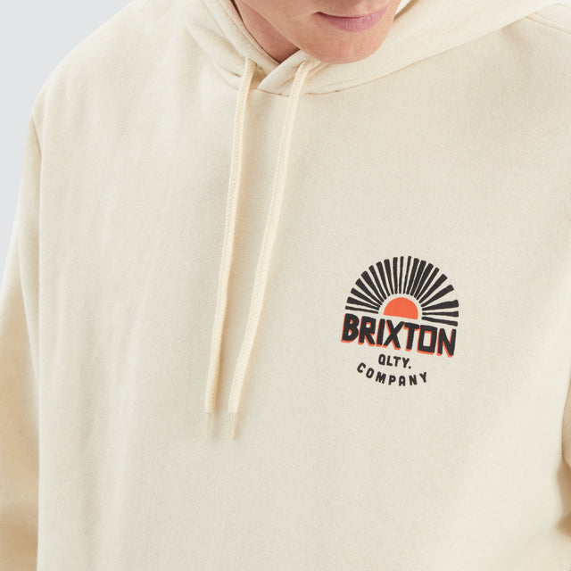 model wears Rising Sun Hoodie White Hoodies White - image 2