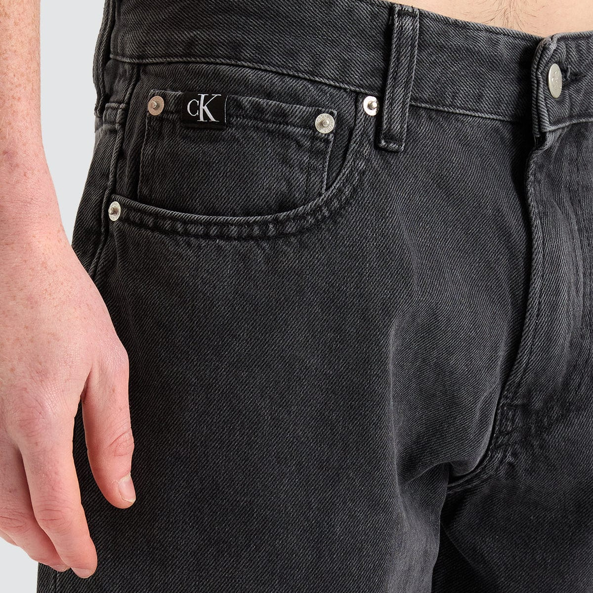 Calvin Klein Authentic Straight Denim Jeans Black | Neverland 