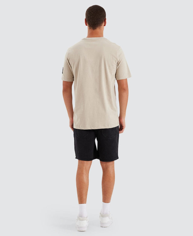 Calvin Klein Badge Regular T-Shirt Taupe Neutral