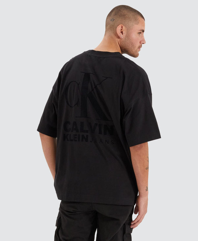 model wears Bold Logo Varsity T-Shirt Black T-Shirts Black - image 1