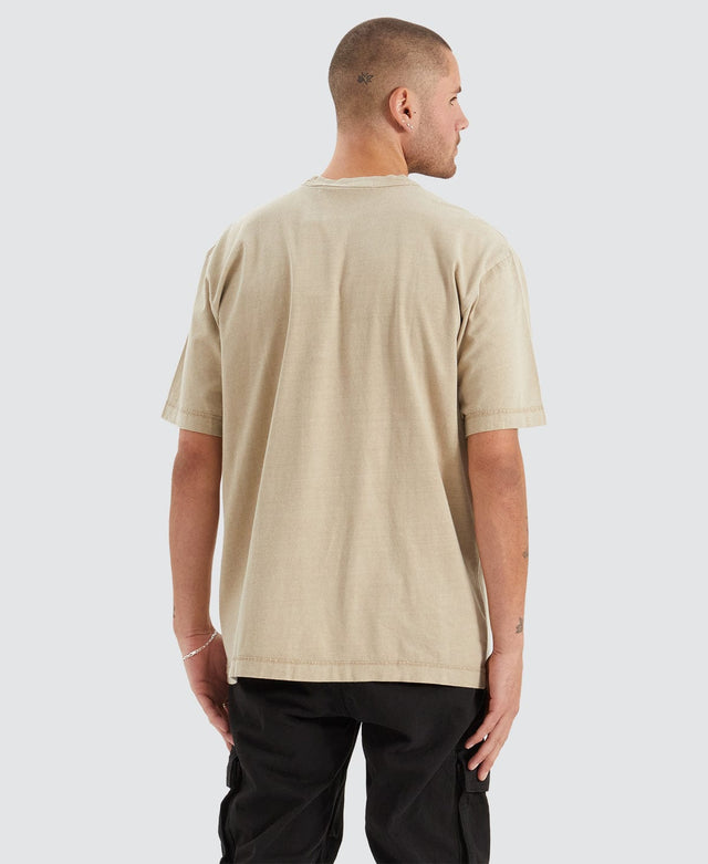Calvin Klein Mineral Dye Monologo T-Shirt Neutral
