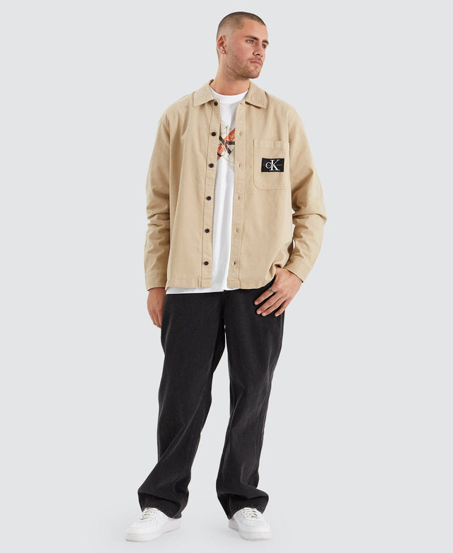 Calvin Klein Utility Overshirt Neutral