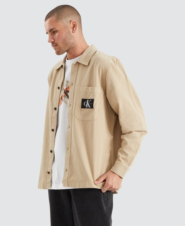 Calvin Klein Utility Overshirt Neutral