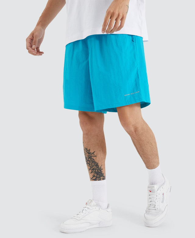 model wears Backcast™ III Water Beach Shorts Blue Shorts Blue - image 1