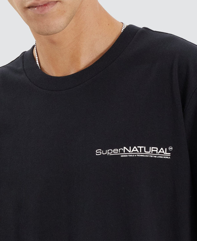 model wears Supernatural T-Shirt Caviar Black T-Shirts Black - image 2