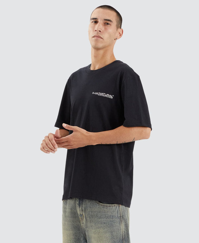 model wears Supernatural T-Shirt Caviar Black T-Shirts Black - image 6