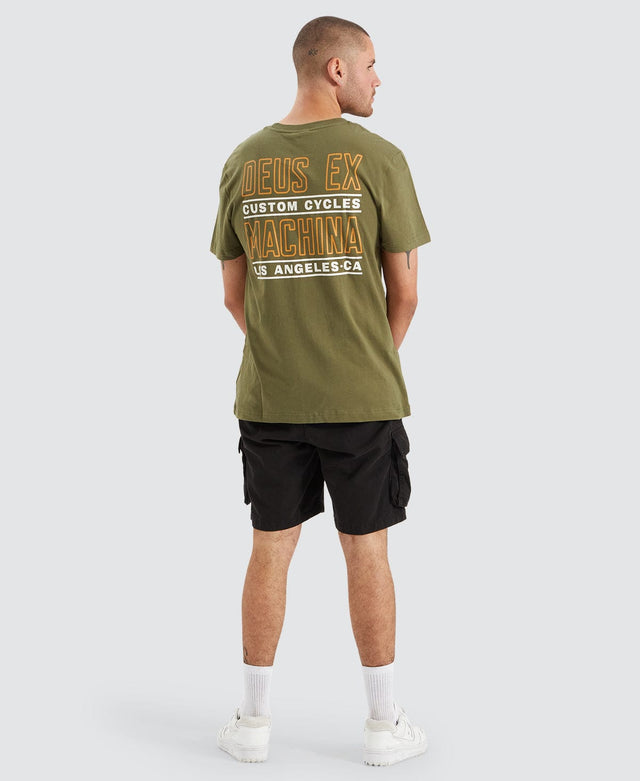 model wears Beam T-Shirt Loden Green T-Shirts Green - image 5