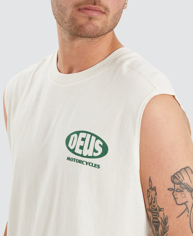Deus Ex Machina Bellwhether Muscle Tee Vintage White