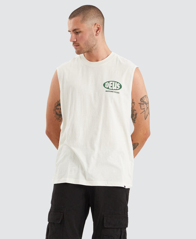 Deus Ex Machina Bellwhether Muscle Tee Vintage White