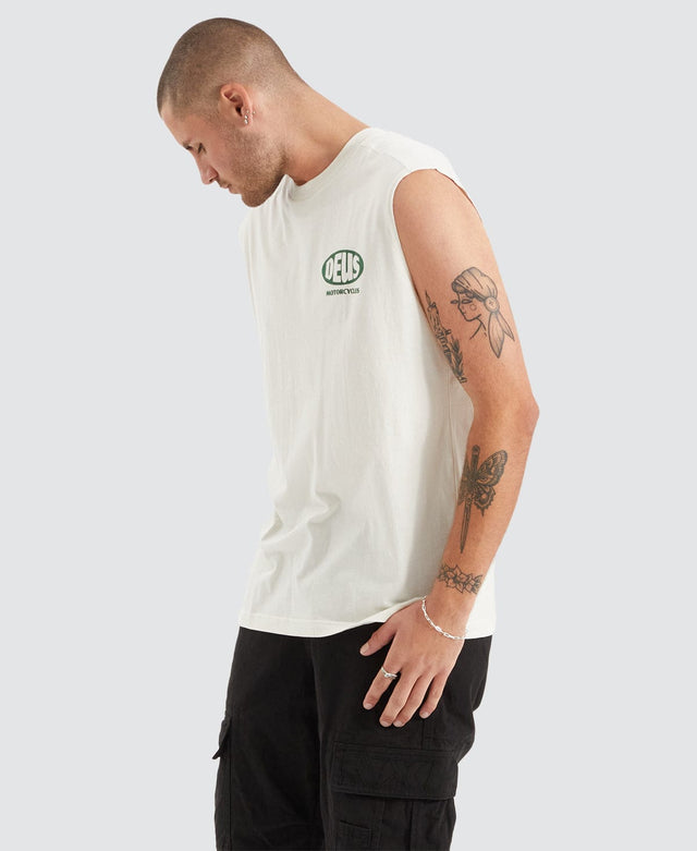 Deus Ex Machina Bellwhether Muscle Tee Vintage White