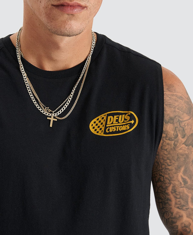 Deus Ex Machina Flags Muscle Tee Black