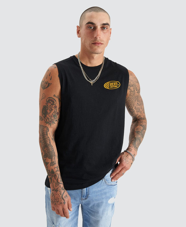 Deus Ex Machina Flags Muscle Tee Black