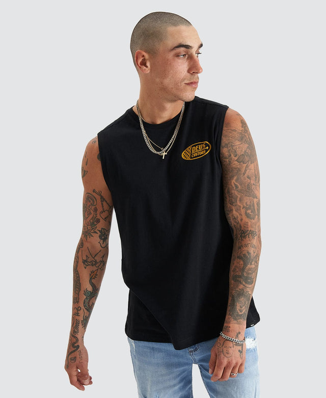 Deus Ex Machina Flags Muscle Tee Black