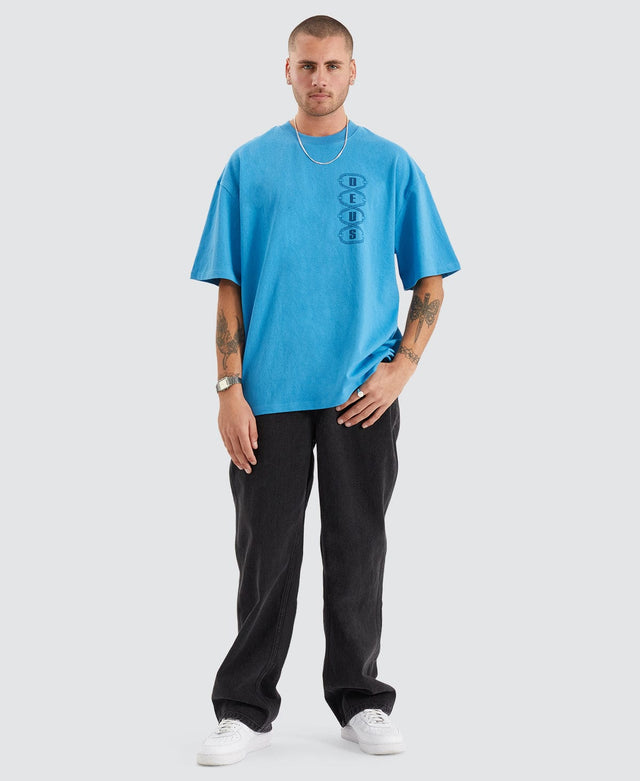 model wears Thread T-Shirt Blue T-Shirts Blue - image 5