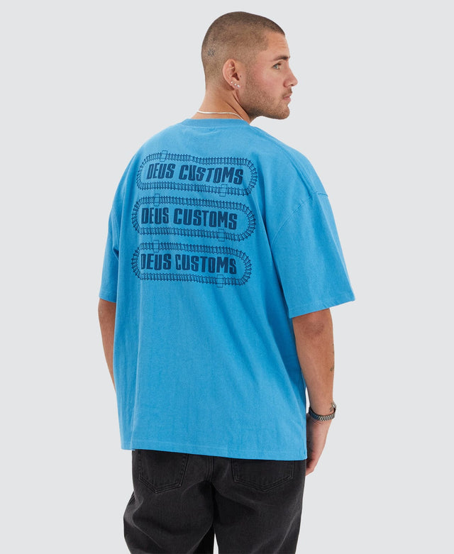 model wears Thread T-Shirt Blue T-Shirts Blue - image 1