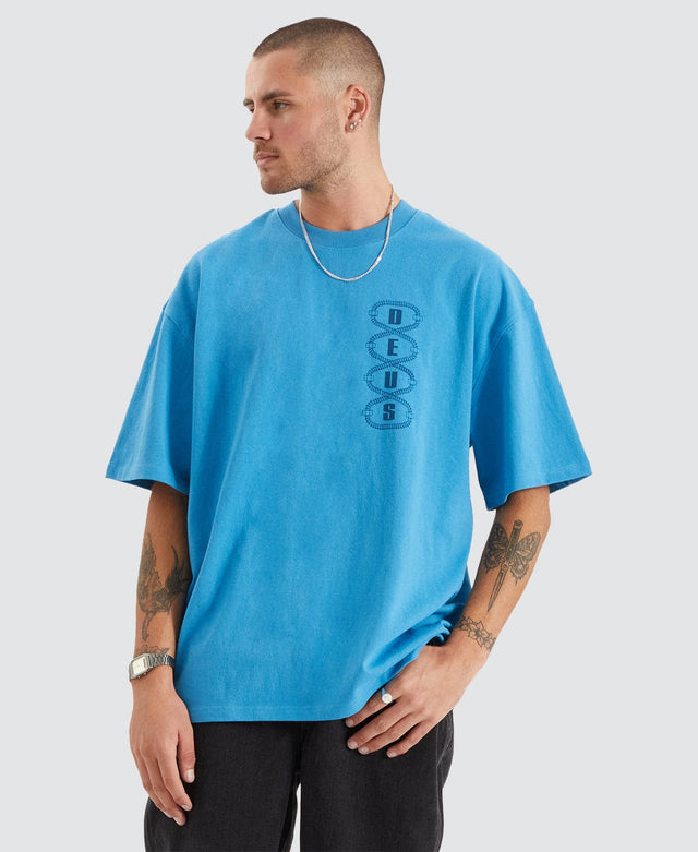 model wears Thread T-Shirt Blue T-Shirts Blue - image 2