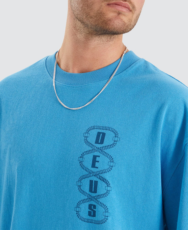 model wears Thread T-Shirt Blue T-Shirts Blue - image 4