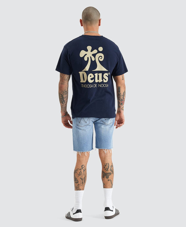 Deus Ex Machina Wobbles T-Shirt Navy Blue