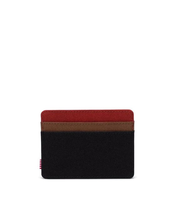 Herschel Charlie RFID Wallet Black/Saddle/Ketchup