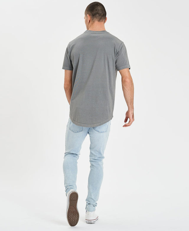 Inventory Bristol Dual Curved T-Shirt Pigment Steel Grey