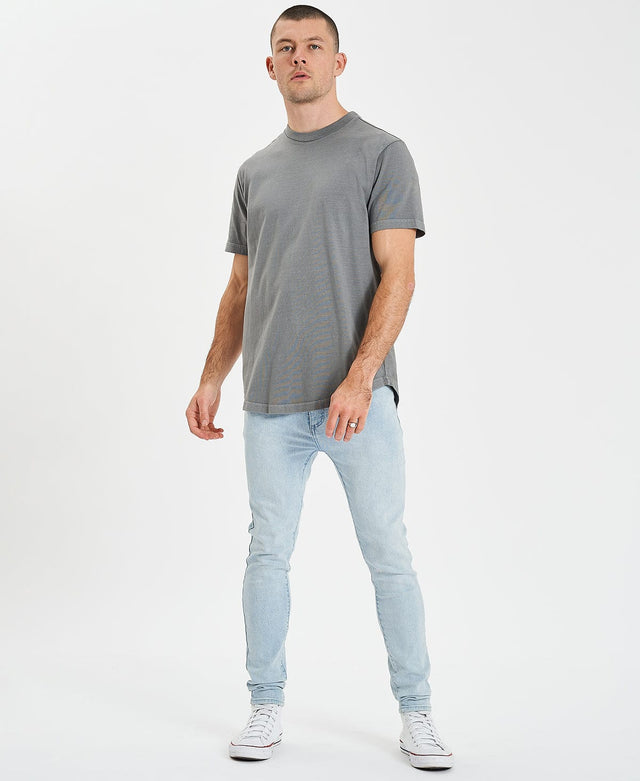 Inventory Bristol Dual Curved T-Shirt Pigment Steel Grey