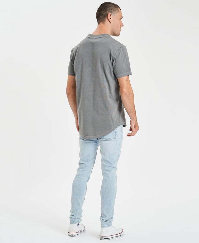 Inventory Bristol Dual Curved T-Shirt Pigment Steel Grey