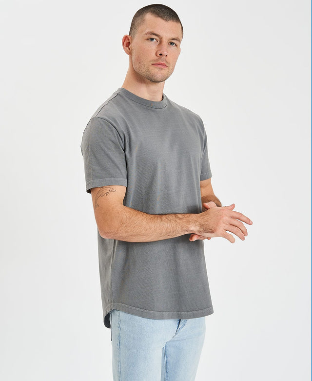 Inventory Bristol Dual Curved T-Shirt Pigment Steel Grey