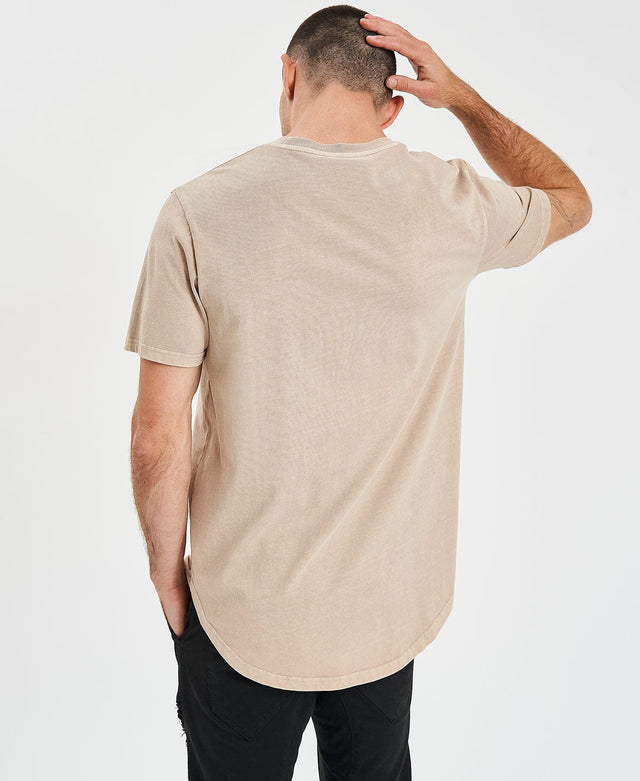 Inventory Bristol Dual Curved T-Shirt Pigment Taupe