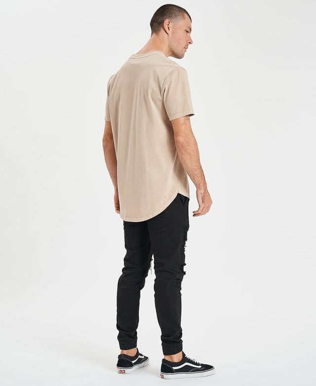 Inventory Bristol Dual Curved T-Shirt Pigment Taupe