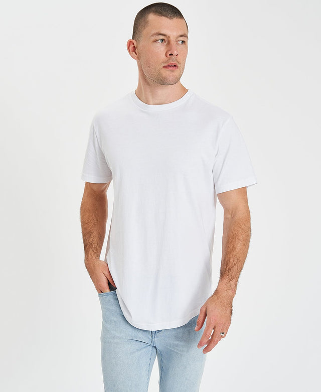 Inventory Bristol Dual Curved T-Shirt White